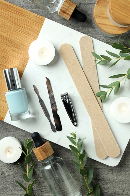 Best Nail Art Salon in Thrissur – nail care tools, manicure kit, and nail styling essentials